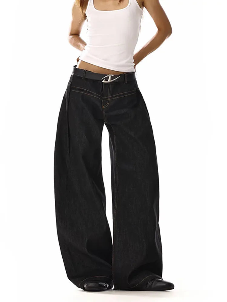 Star Black High Waist Hip Jeans