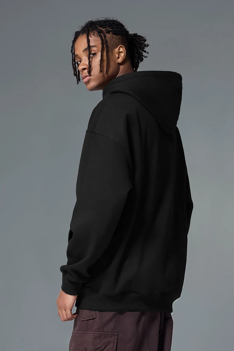 Premium Minimalist Solid Color Fleece Hoodie