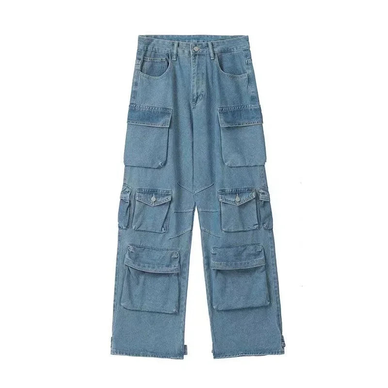 Retro Camouflage Wide Leg Casual Pants