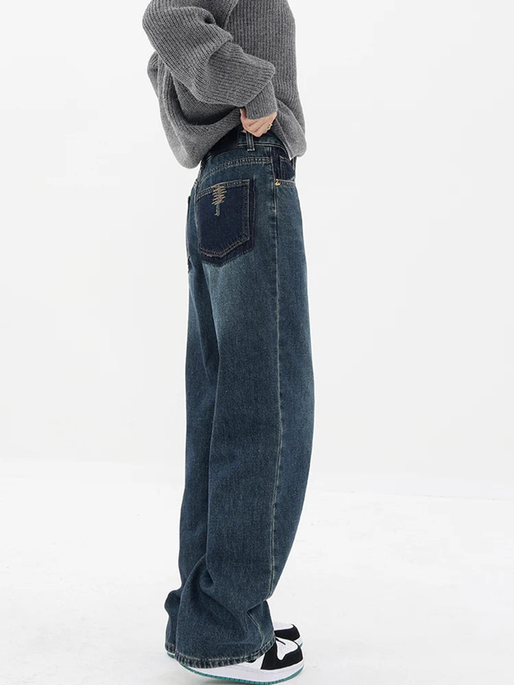 Vintage High-Waist Leg Jeans