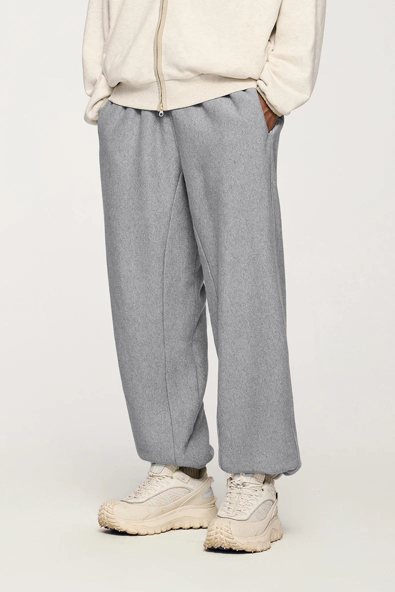 Solid Classic Fleece Joggers Winter Pants