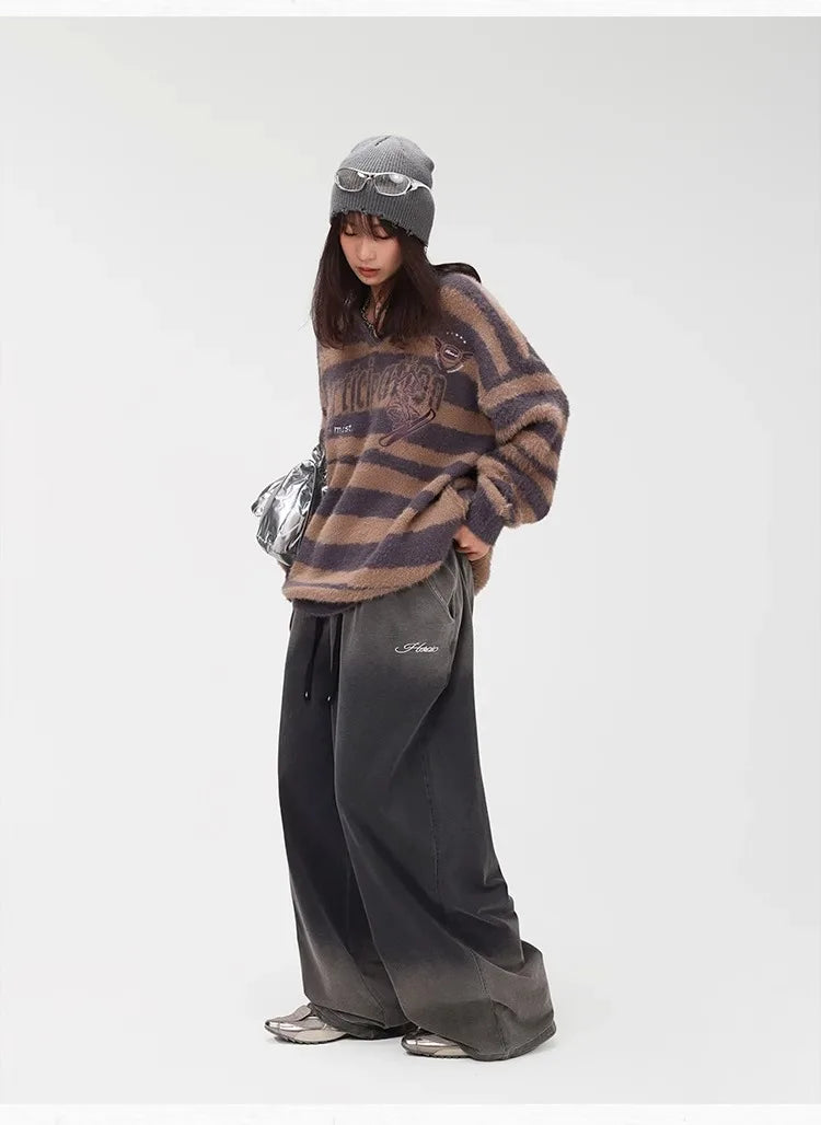 Oversize Gradient Denim Hip Hop Pants