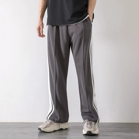 Korean Loose Stripe Basketball Joggers Pants