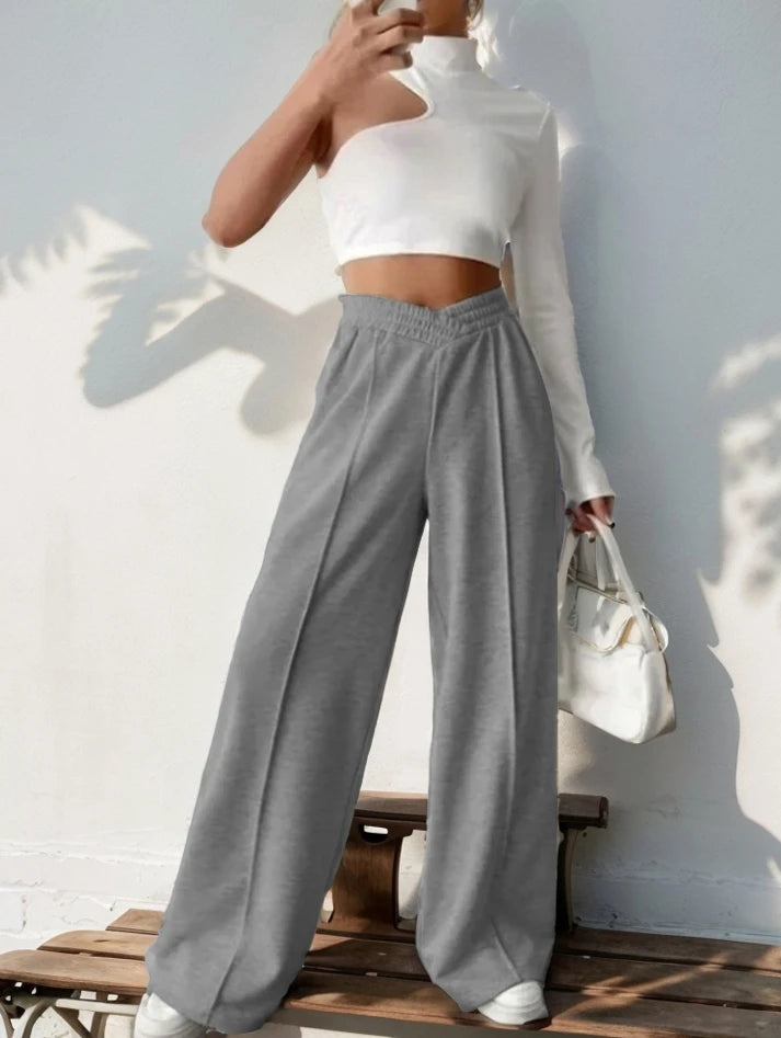 Comfy Loose Fit Elastic Waist Pants