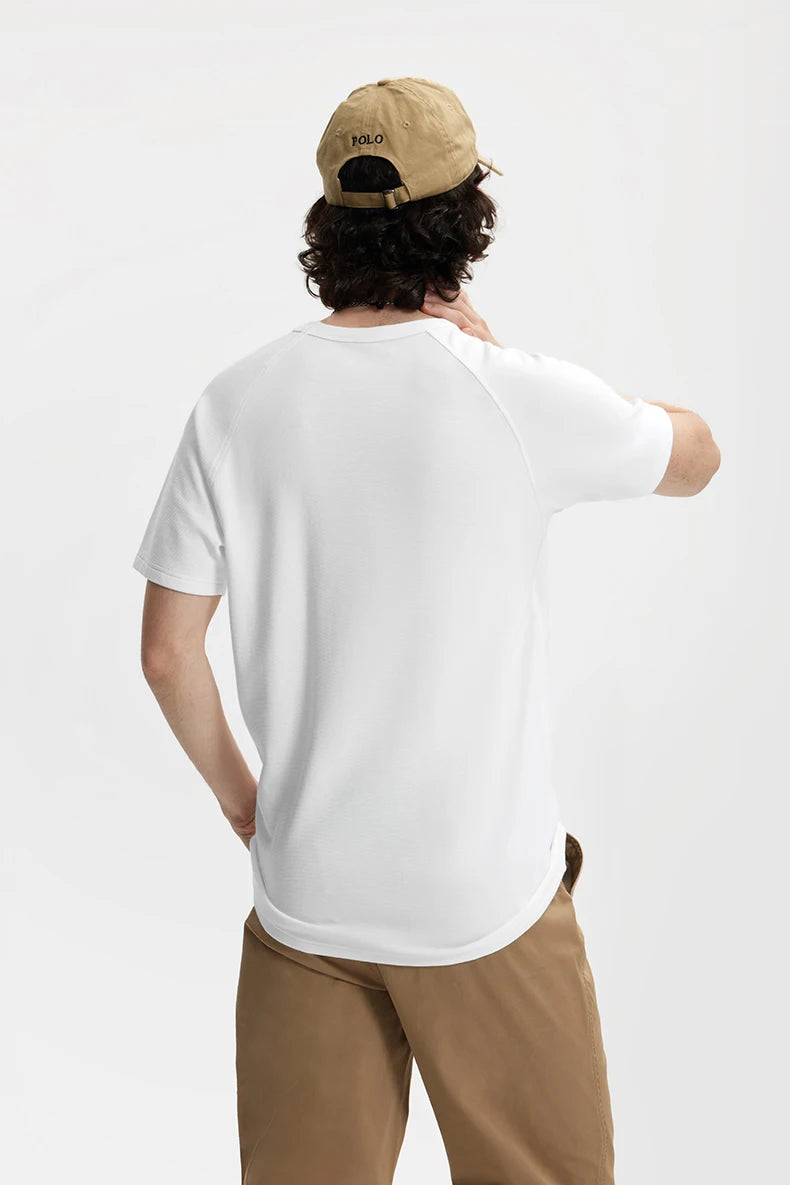 Navy Slim Fit Heavyweight Stretch T-Shirt