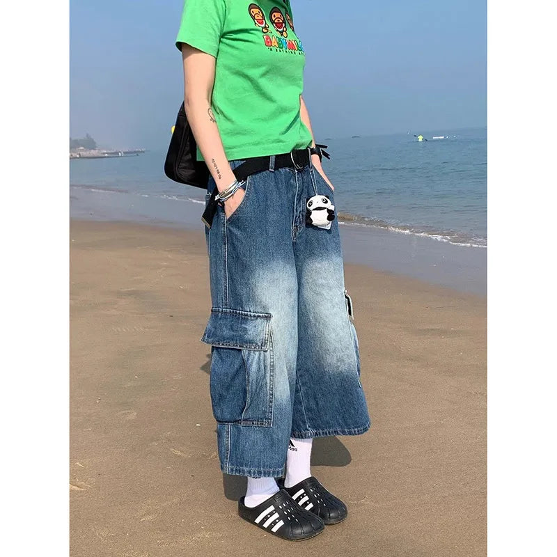 Vintage Loose Fit Wide Leg Jeans