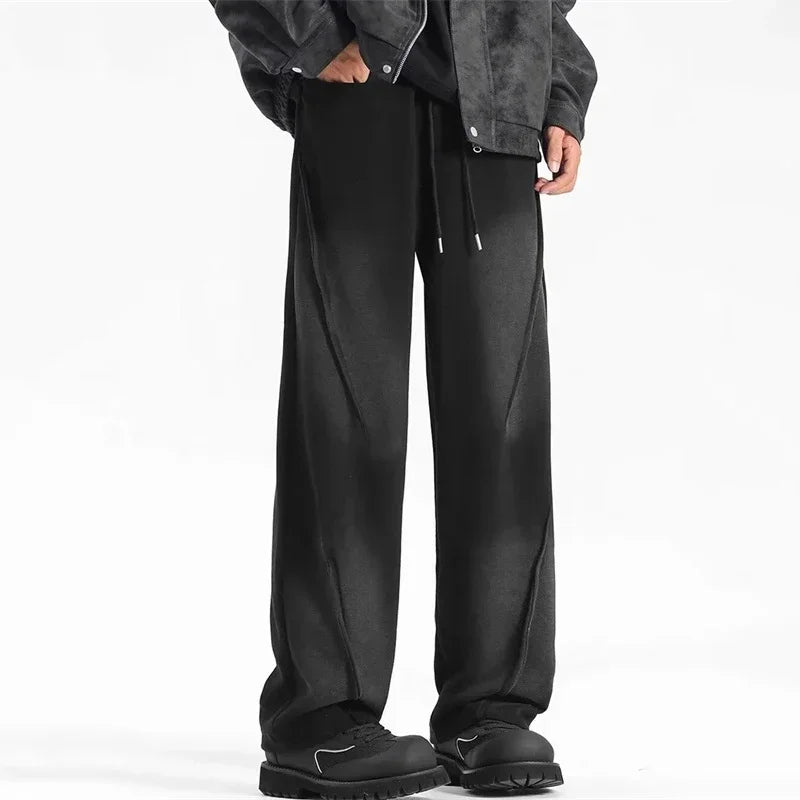Autumn Pleated Straight Pants