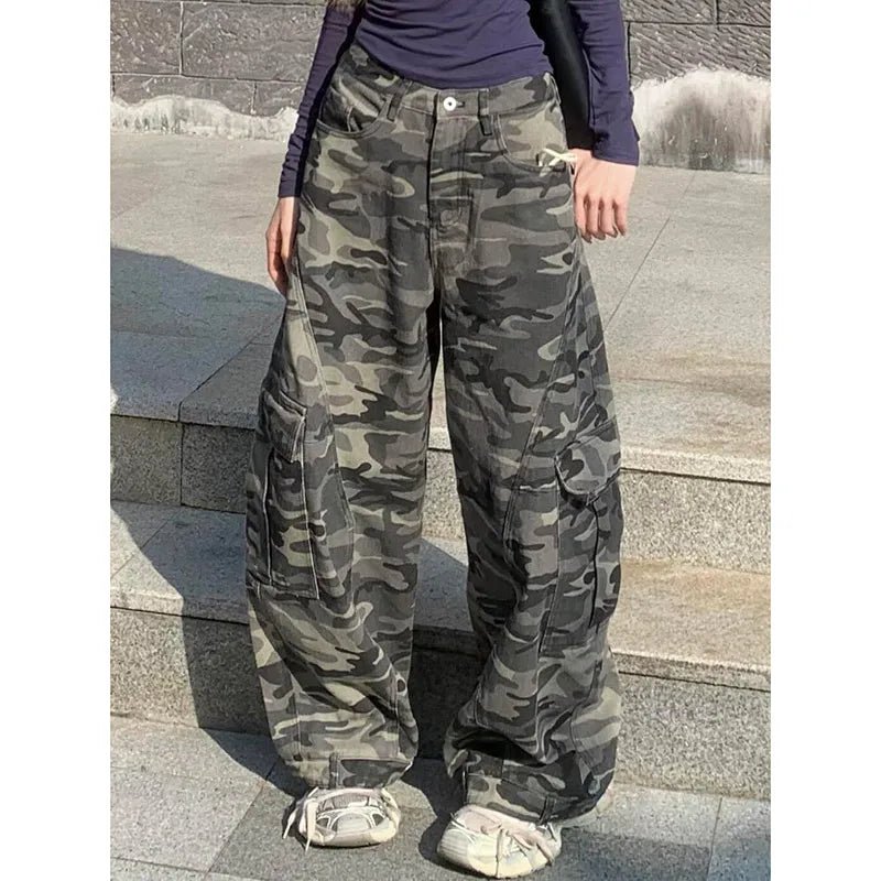 New Low Rise Baggy Camo Jeans