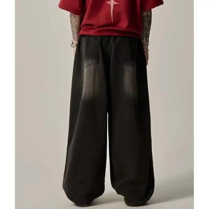 American Style Loose Fit Wide Jeans