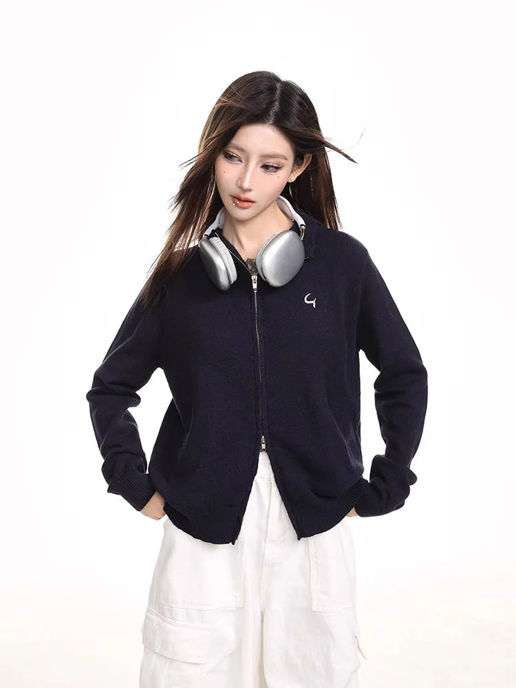 Cozy Knitted Hooded Cardigan Sweater Coat