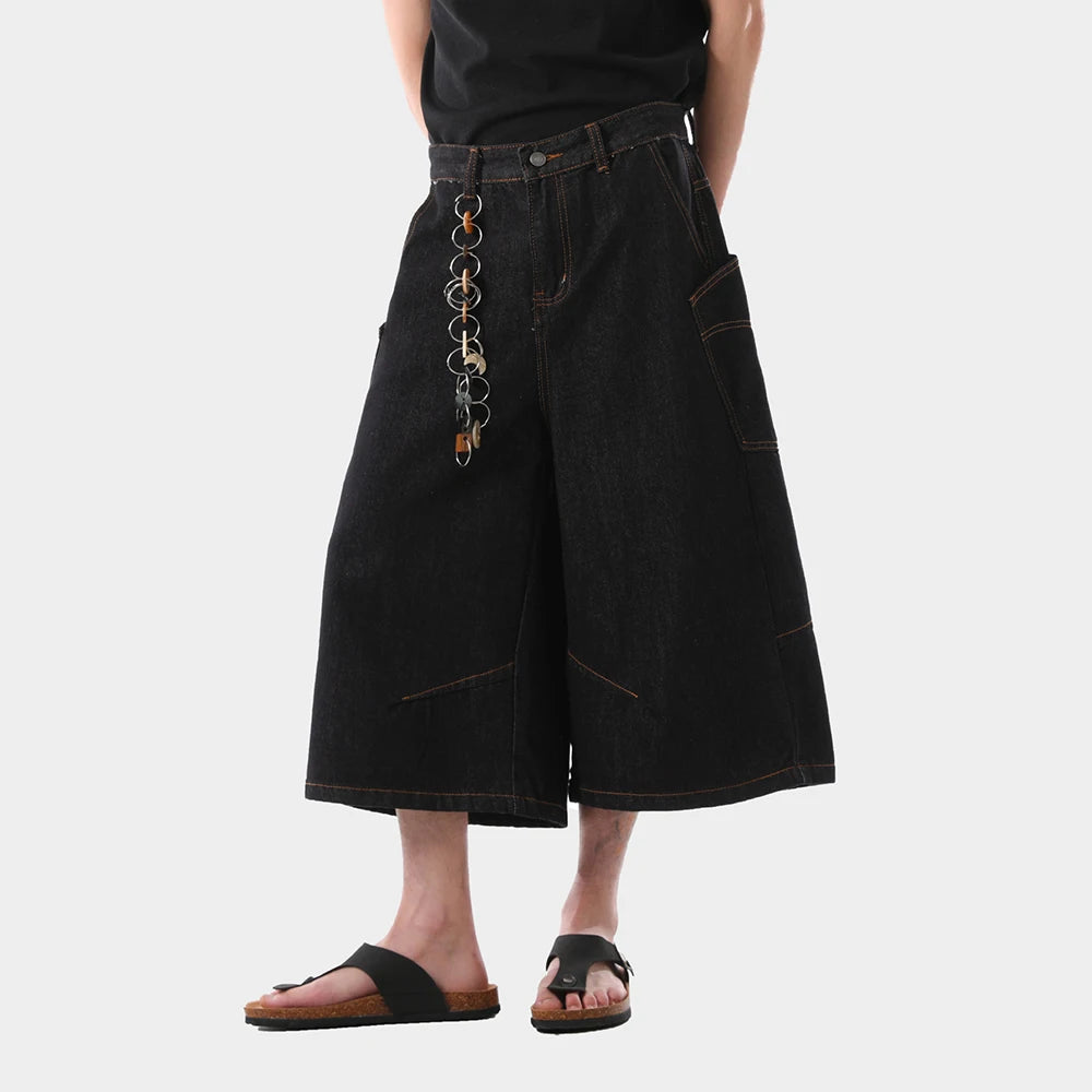 American Retro Loose Fit Cropped Jorts