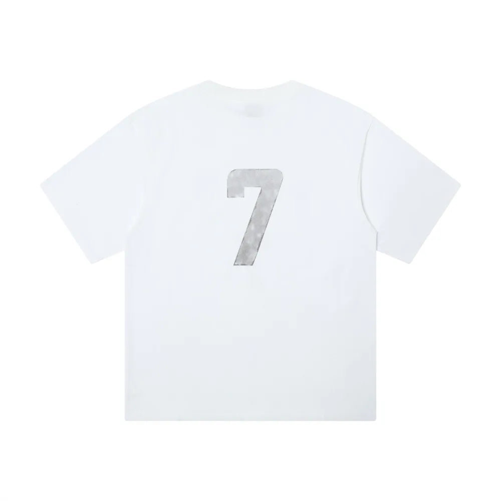 Retro Loose Crew Neck Letter T-Shirt