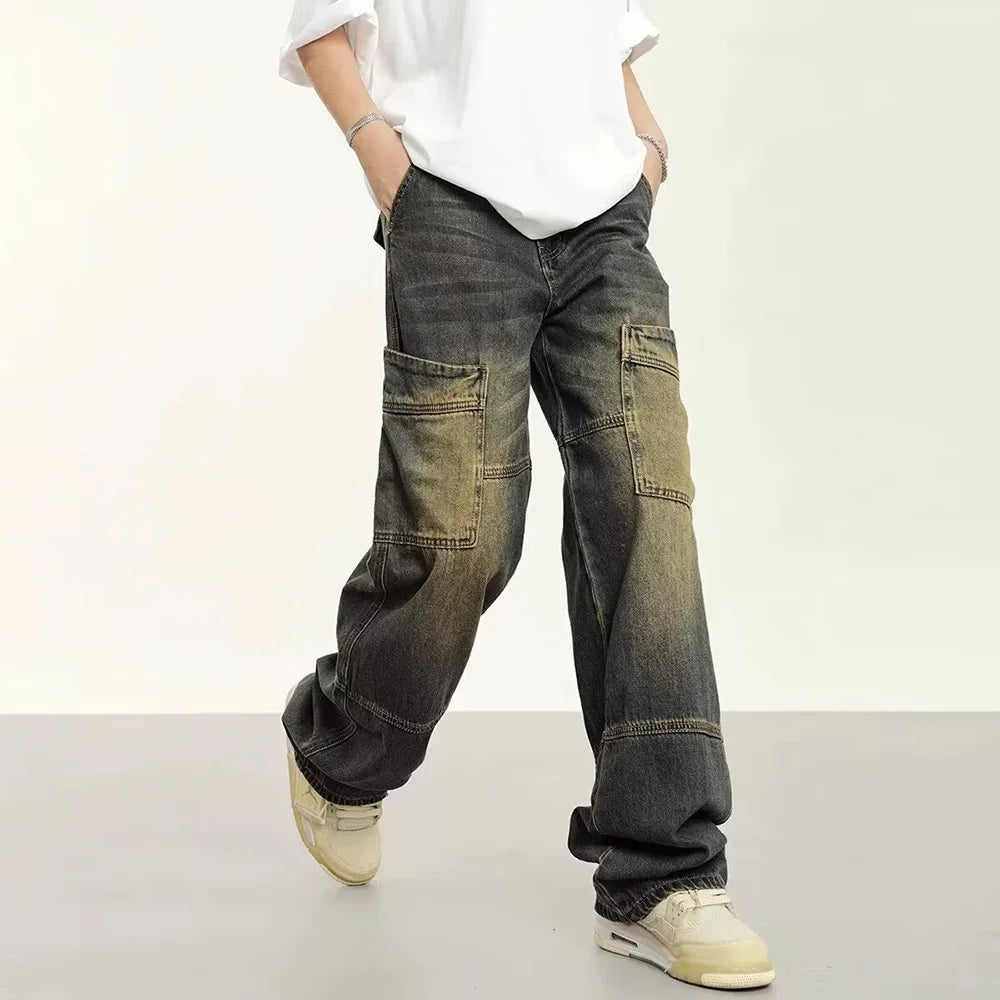 Vintage Loose Fit Straight Leg Jeans