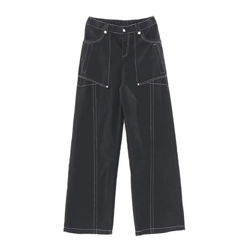 Summer Baggy Jeans Solid Color