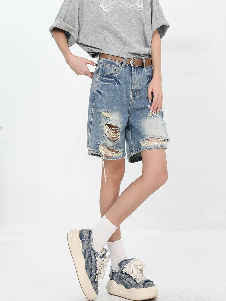 Retro American Spice Girls Ripped Short