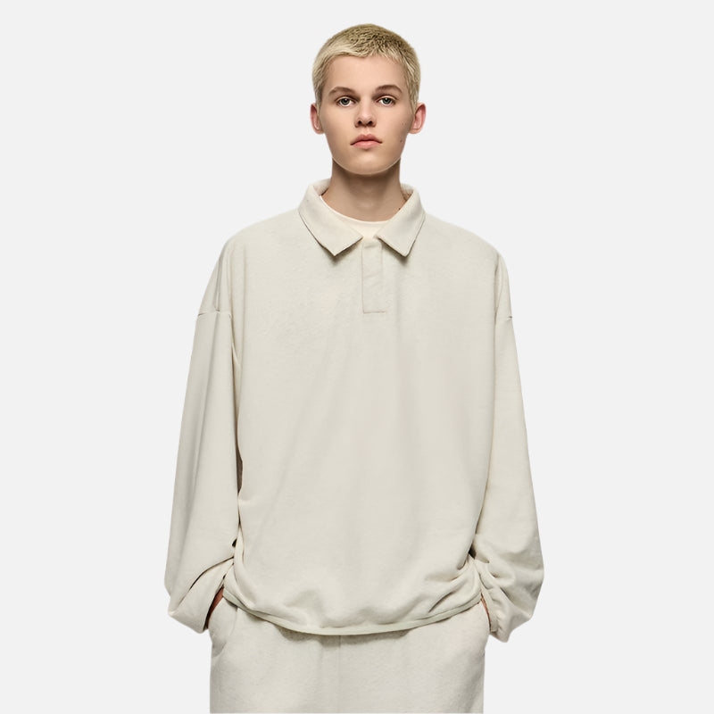 Premium Cozy Velvet Quarter Zip Sweatshirt