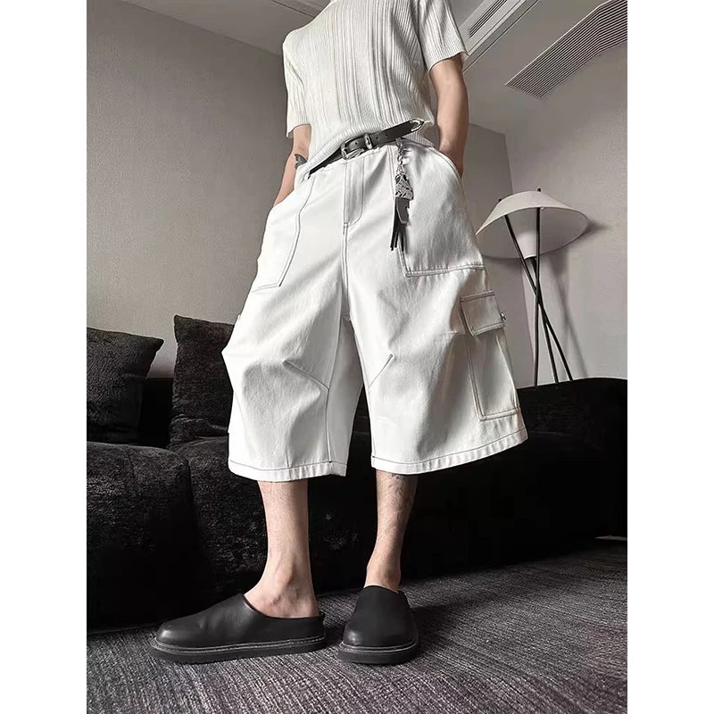 White Vintage Cargo Pants