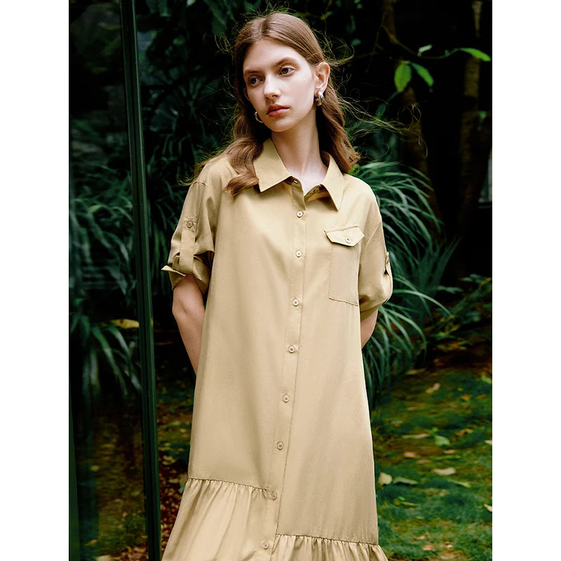 Stylish Summer Lyocell Silk Dress Women