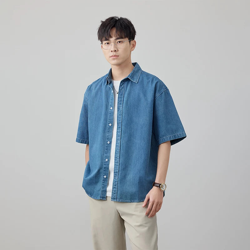 Loose Casual Plus Size Denim Shirt