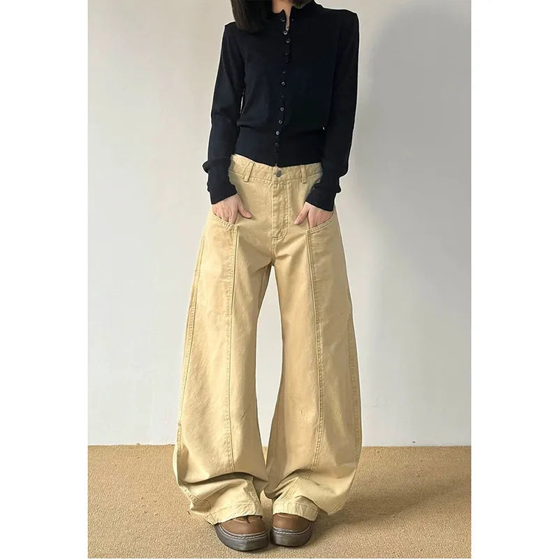 Classic High Waist Wide Leg Jeans