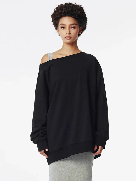Retro Loose Off-Shoulder Sweaters