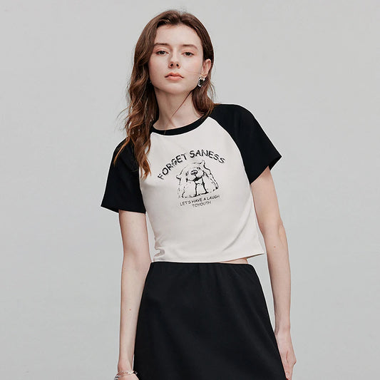 Stylish Short-Sleeved Summer Women's T-Shirt
