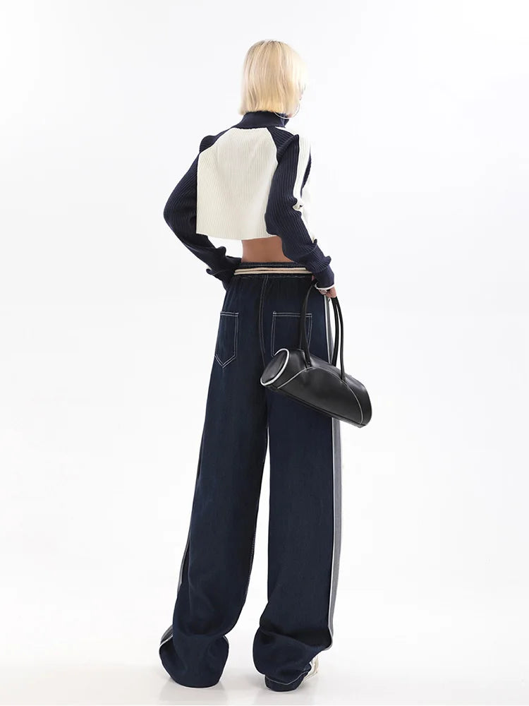 High Waist Wide Denim Jeans
