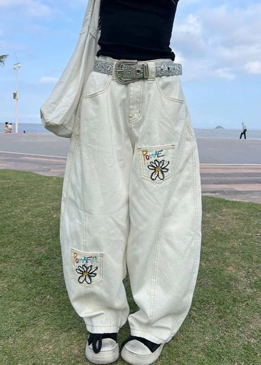 Vintage Graffiti Cartoon Denim Jeans
