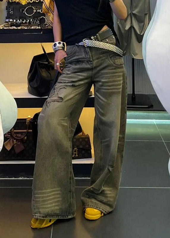 Baggy High Waist Black Denim Jeans