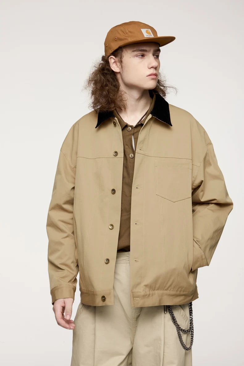 Durable Detroit Cargo Jacket with Corduroy