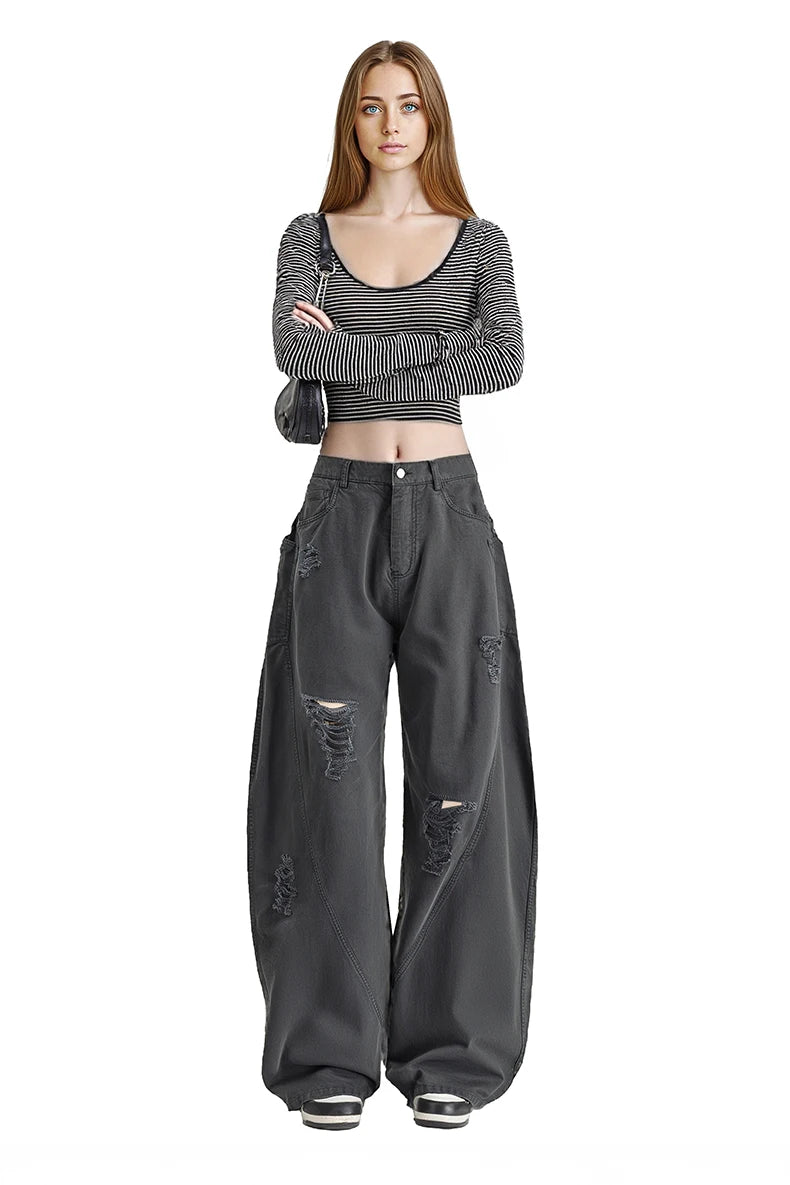 Vintage Distressed Cargo Pants