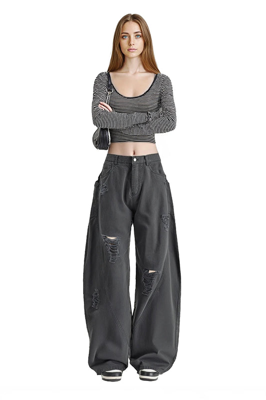 Vintage Distressed Cargo Pants