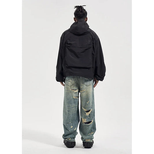 Retro Oversized Wide Leg Hip Jeans