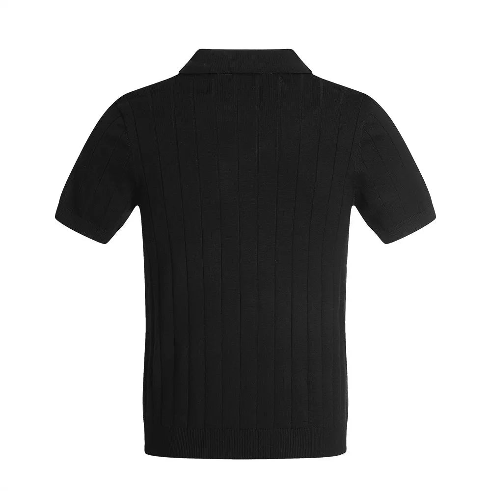 Minimalist Knitted Short Sleeve T-Shirt