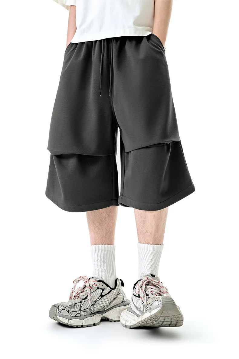 American Style Loose-Fit Cropped Pants