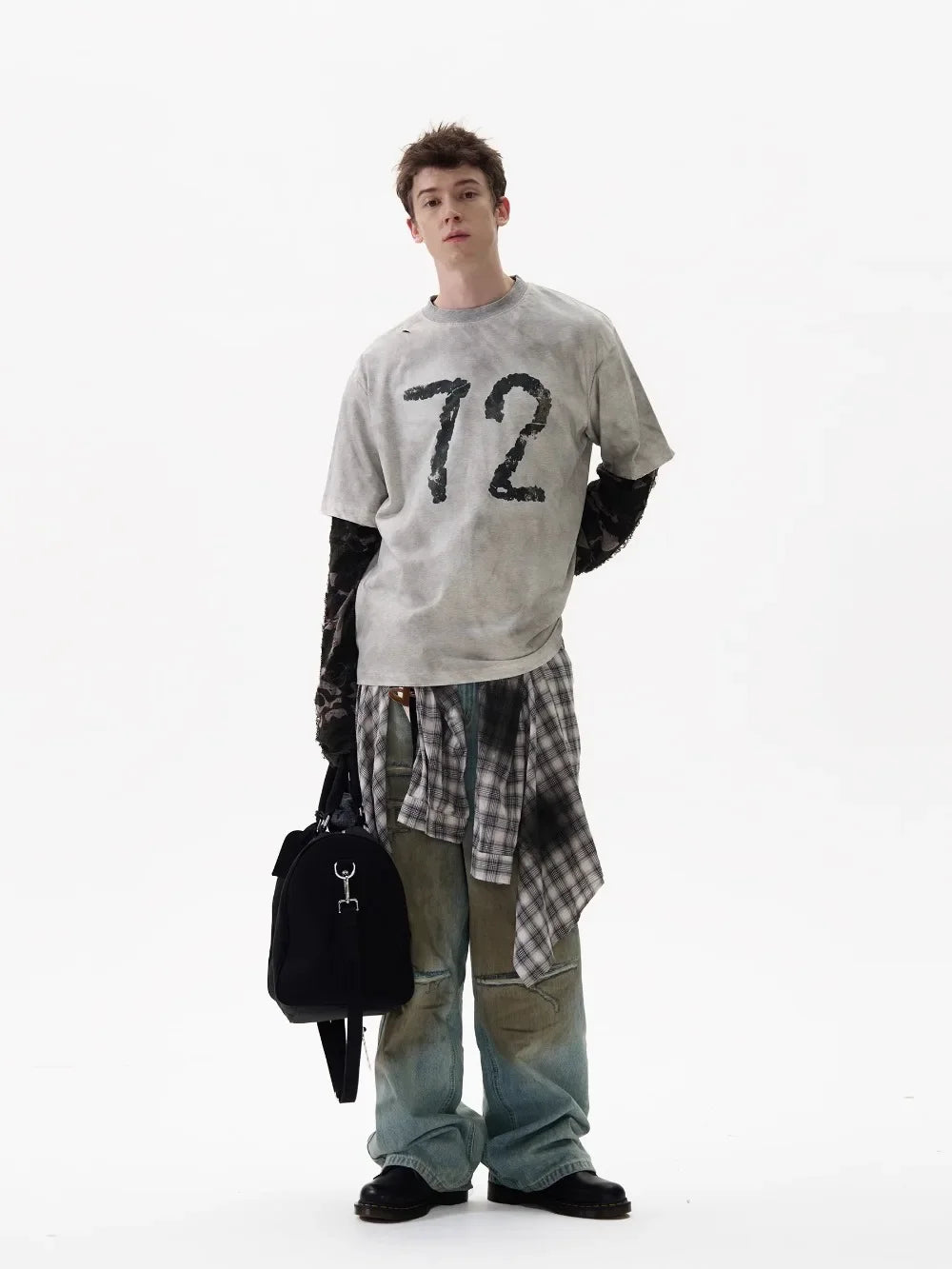Camouflage Long Sleeve Spliced T-Shirt