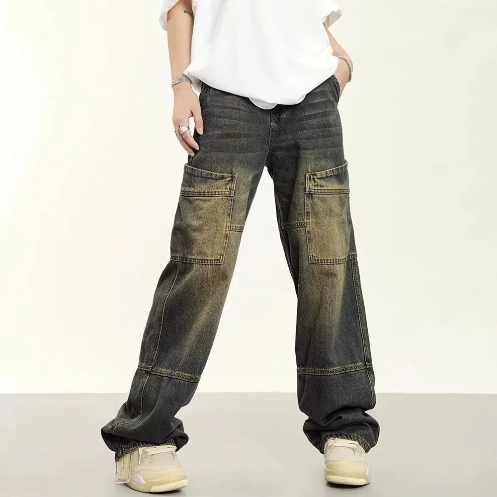 Vintage Loose Fit Straight Leg Jeans