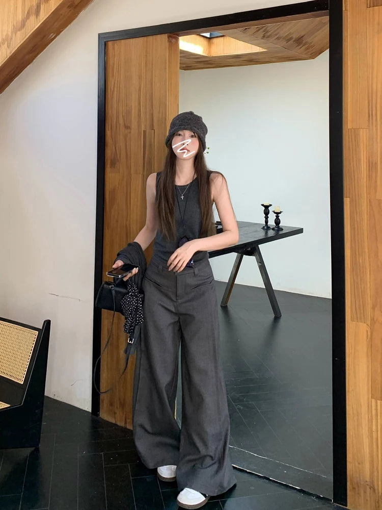 Modern Pleated Front Suit Trousers Pants