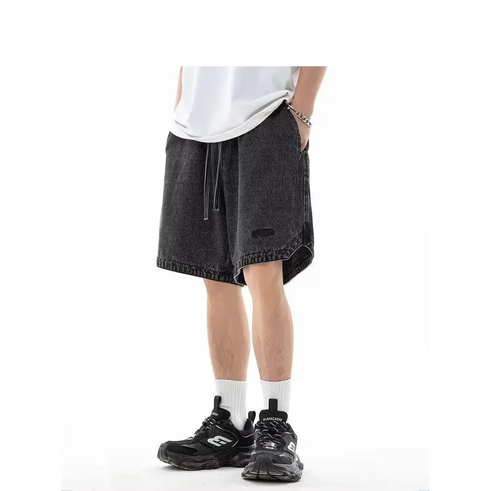 American Retro Loose Wide Leg Shorts