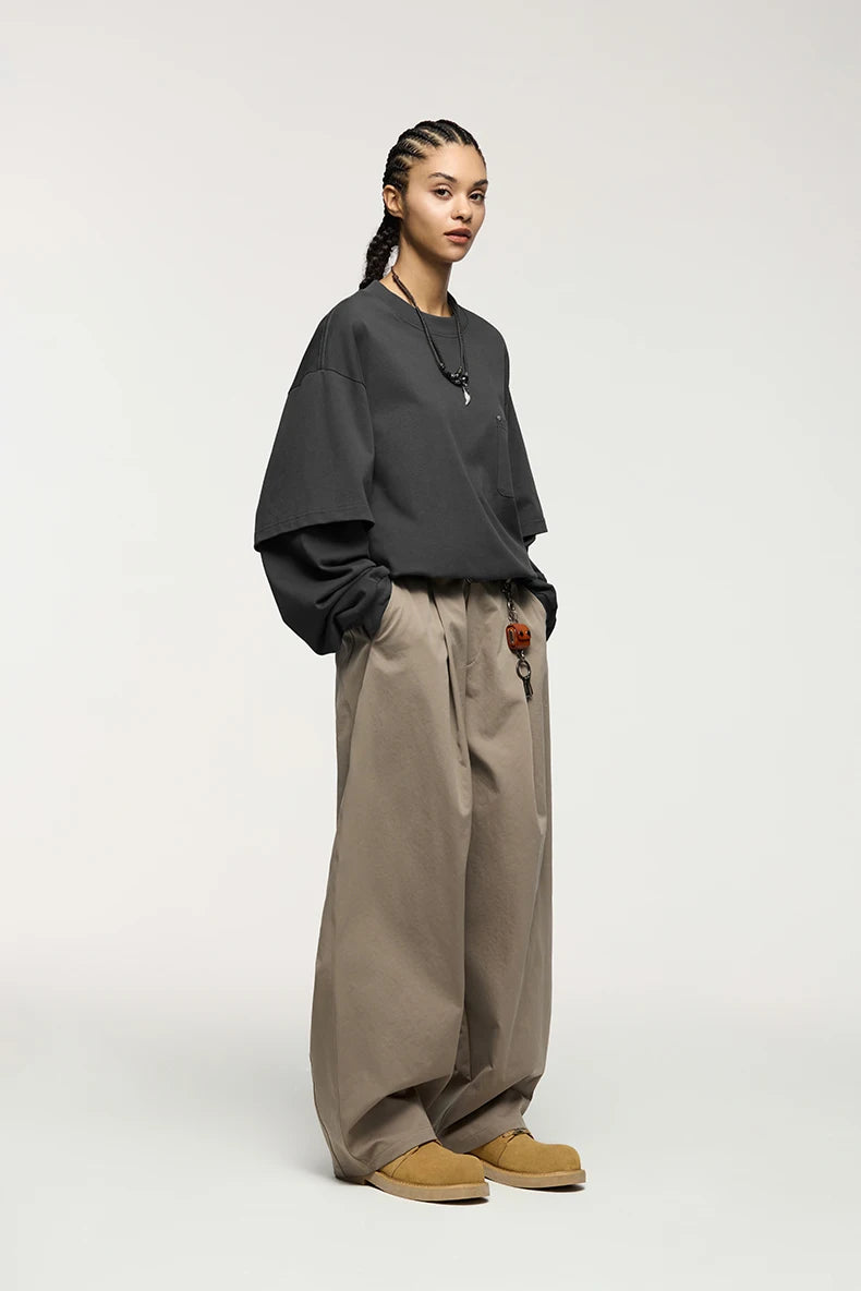 Minimalist Oversized Long Sleeve T-Shirt