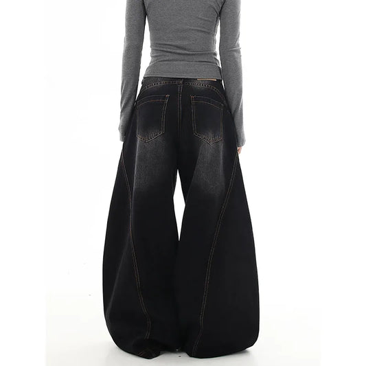 Vintage High Waisted Black Jeans