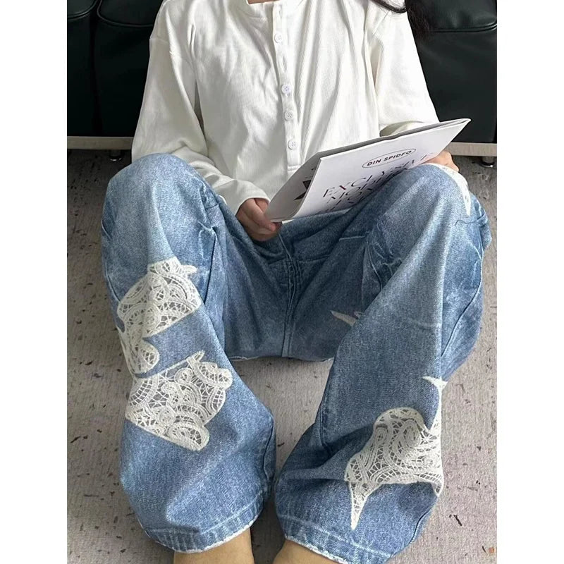 Vintage High Waist Palazzo Style Jeans