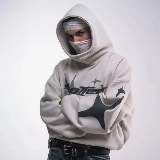 Bold Oversized Gothic Bubble Letter Hoodie