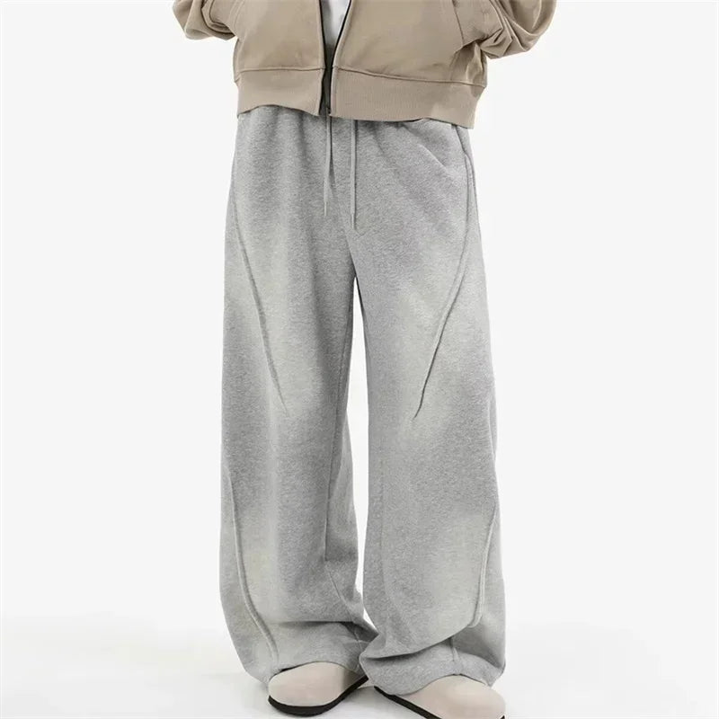 Autumn Pleated Straight Pants