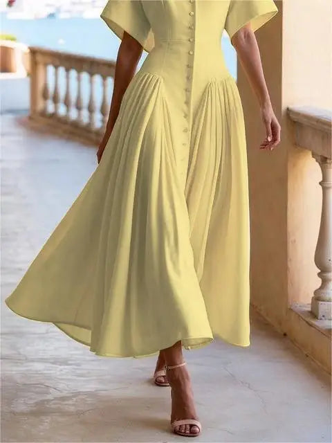 Elegant Summer Midi Dress with Shirt
