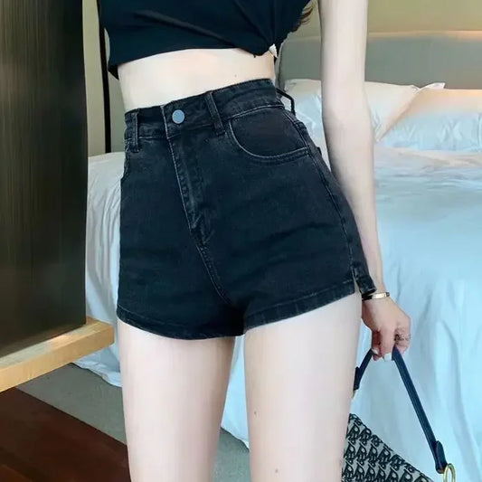 Slim Fit Denim Shorts