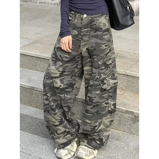 New Low Rise Baggy Camo Jeans
