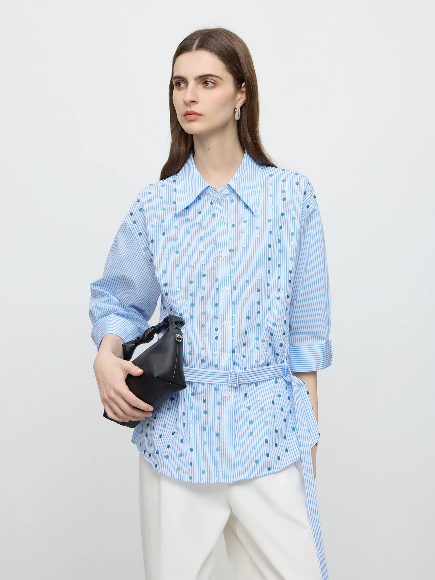 Elegant Sequined Premium Shimmer Blouse