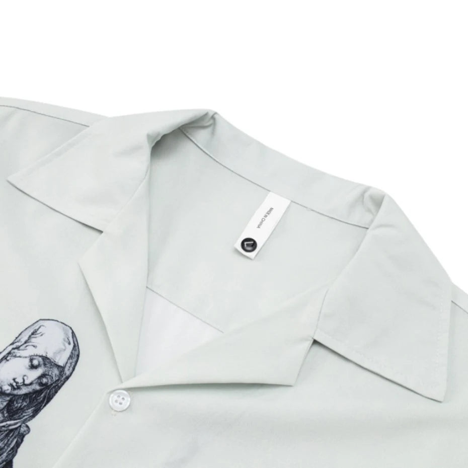 Loose Vintage Summer Button-Up Shirt