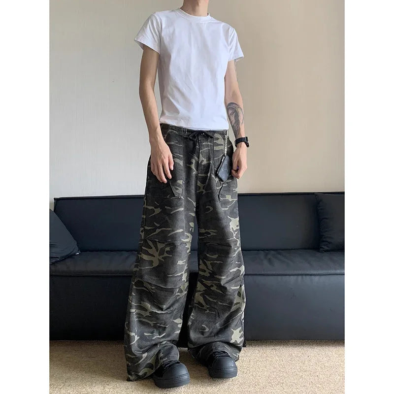 Vintage Camouflage Oversize Cargo Pants